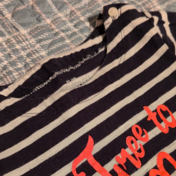 OshKosh B'gosh Striped and Polka Dot Outfit With Coral Accents - Picture 6 of 10